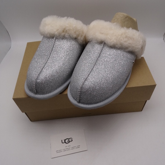 UGG Shoes - WOMENS UGG Silver Sparkle SCUFFETTE II 8 Medium